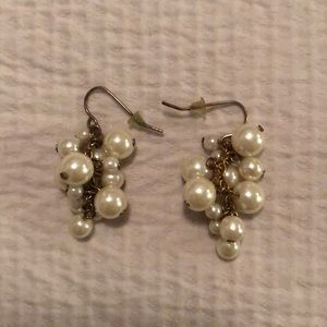 Pearl cluster earrings